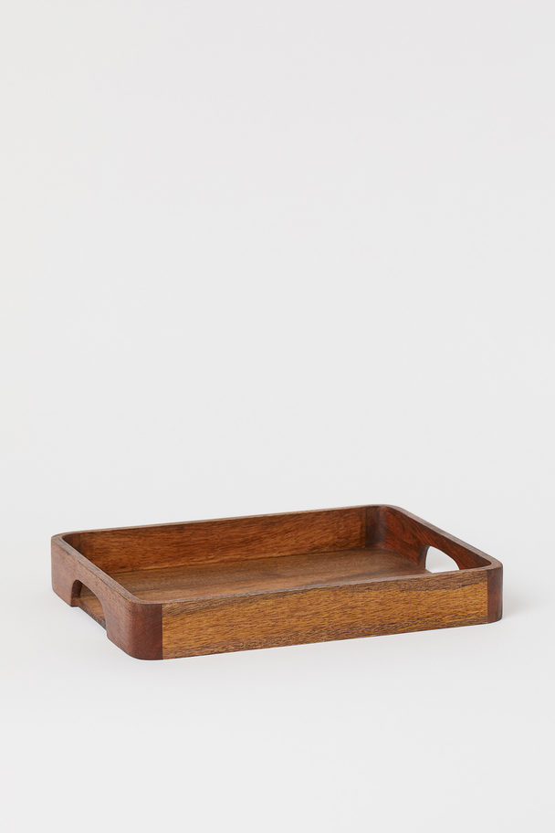 H&M HOME Wooden Breakfast Tray Brown