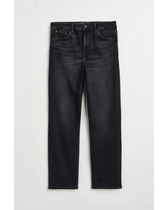H&amp;M+ True To You Slim Ultra High Ankle Jeans Schwarz