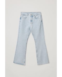 Flared Mid-rise Jeans Light Blue