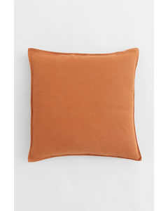 Linen Cushion Cover Brown