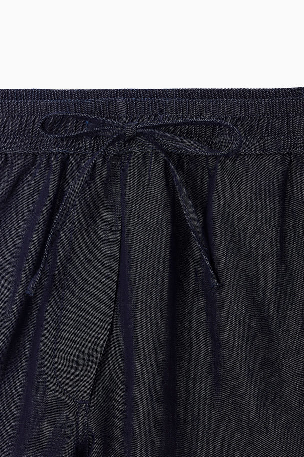 COS Denimshorts Med Snøre Indigo