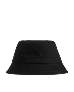 Cotton Twill Bucket Hat Black