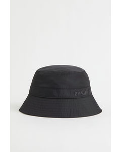 Drawstring Bucket Hat Black
