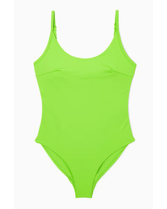 Open-back Swimsuit Green