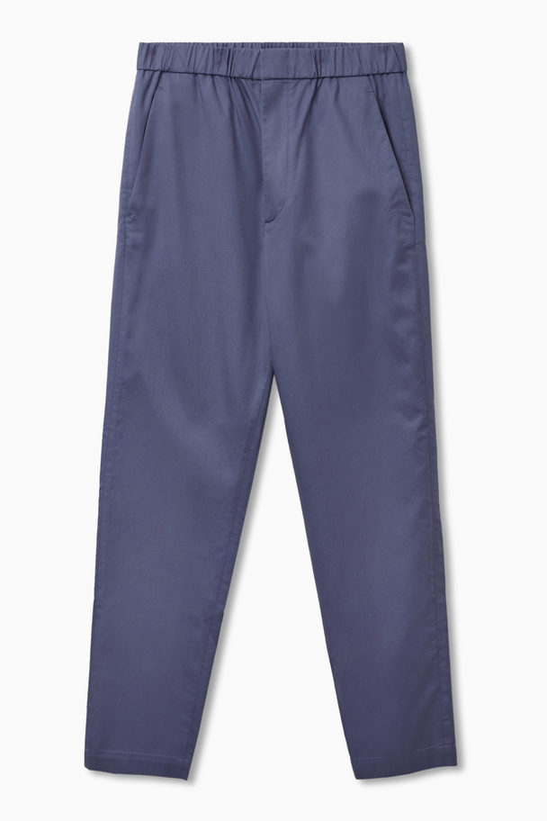 COS Regular-fit Tapered Trousers Navy