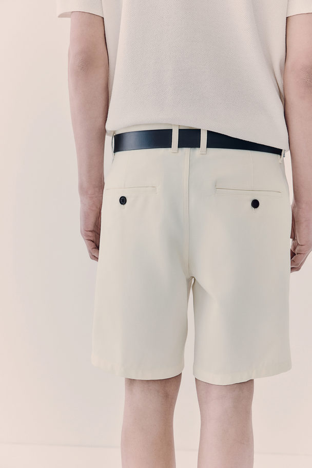 H&M Regular Fit Chino Shorts White