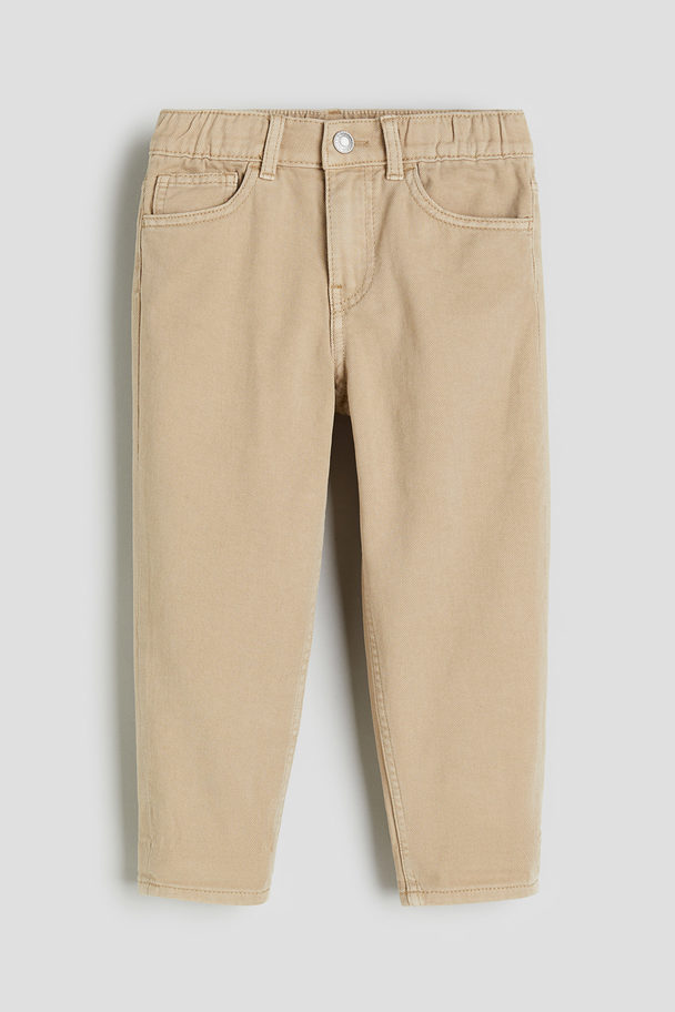 H&M Loose Fit Jeans Beige