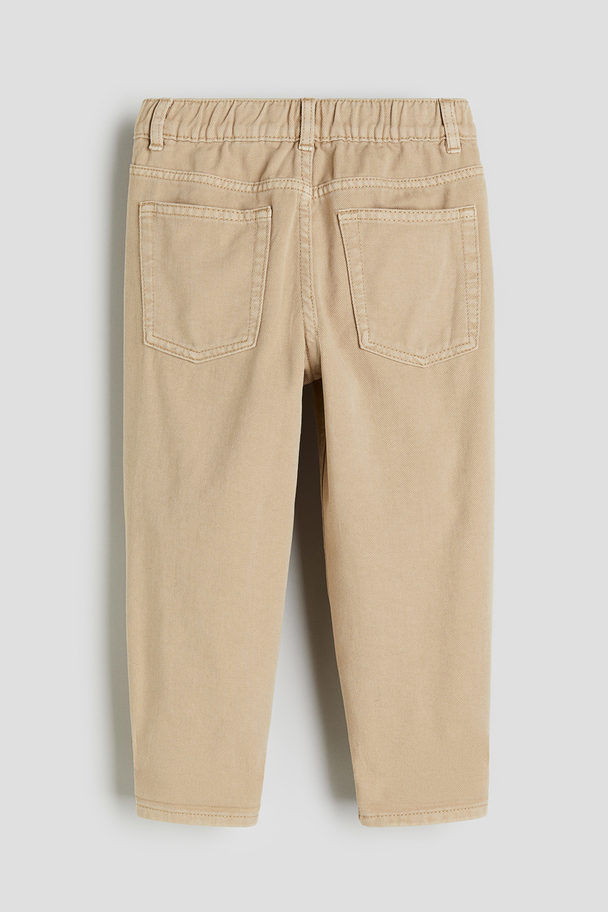 H&M Loose Fit Jeans Beige