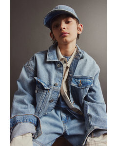 Cotton Twill Cap Light Denim Blue