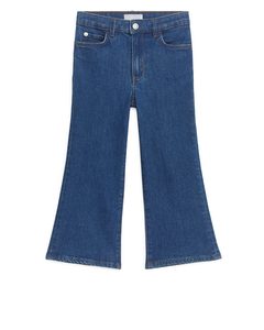Flared Jeans Med Stretch Mørkeblå