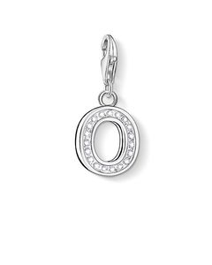 Charm Pendant Letter O 925 Sterling Silver