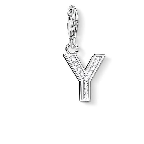 Thomas Sabo Charm Pendant Letter Y 925 Sterling Silver