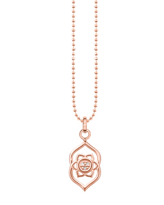 Necklace Third-eye Chakra 925 Sterling Silver; 18k Rose Gold Plating