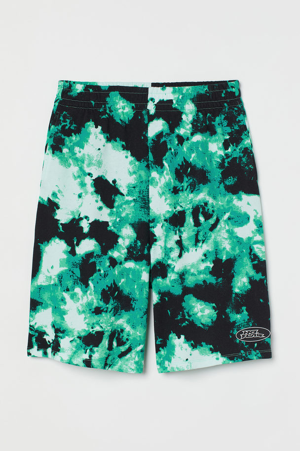 H&M Wide Shorts Green/no Fear