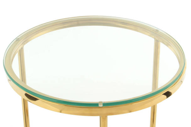 360Living Sidetable Wynona 225 Clear / Gold
