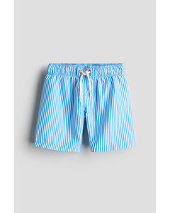 Badeshorts Blau/Gestreift