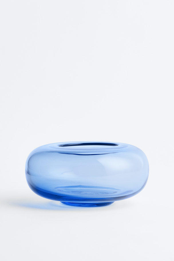 H&M HOME Glass Bowl Blue
