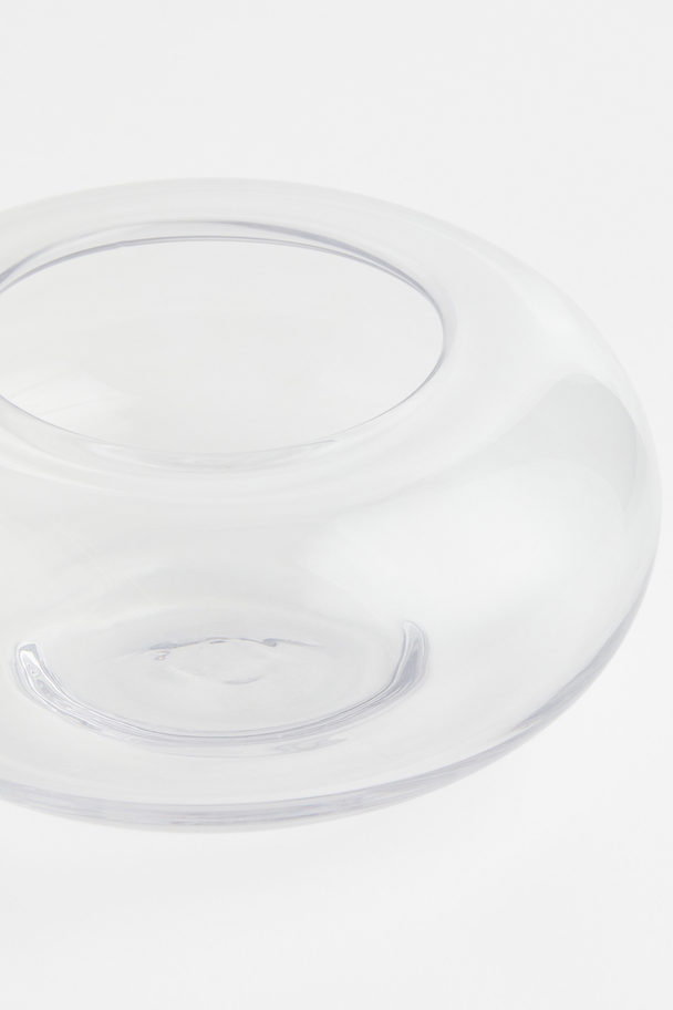 H&M HOME Glasschale Transparent