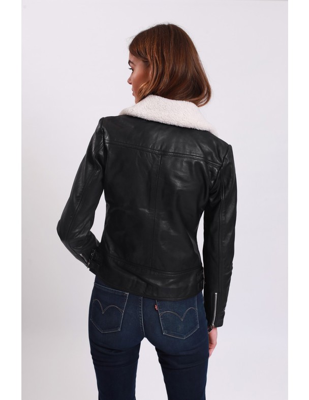 Le Temps des Cerises Leather Jacket Lauricia