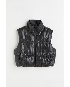 Steppgilet Schwarz