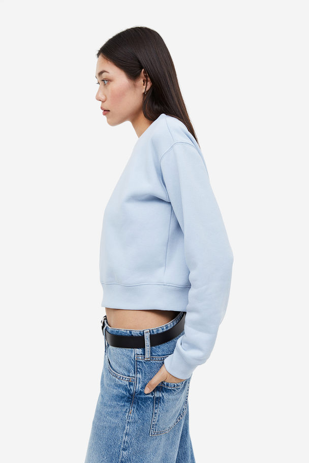 H&M Sweatshirt Ljusblå