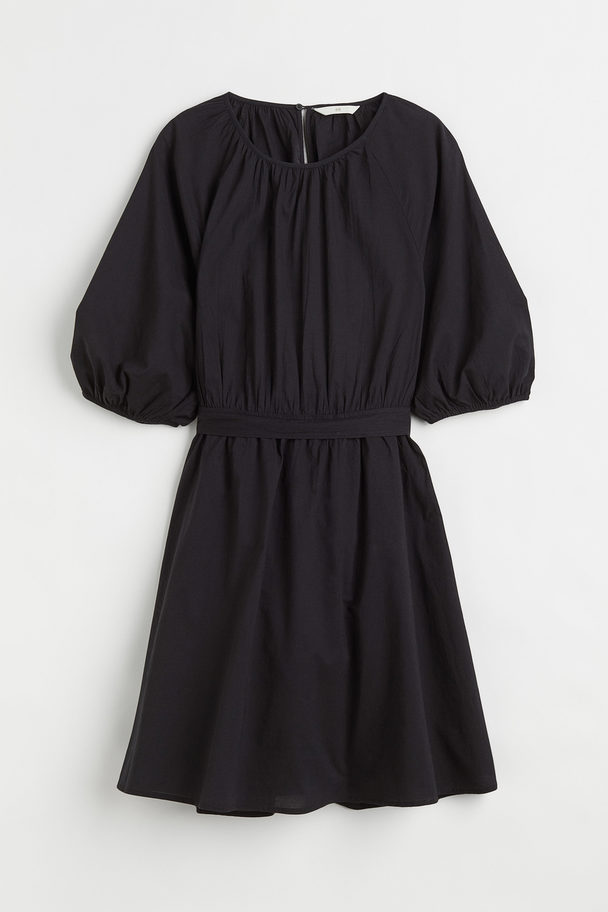 H&M Tie-back Dress Black