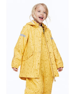 Rain Jacket Yellow/spotted