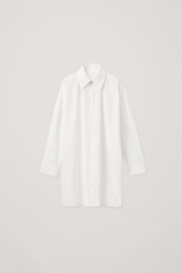 COS Oversized Shirt Dress White
