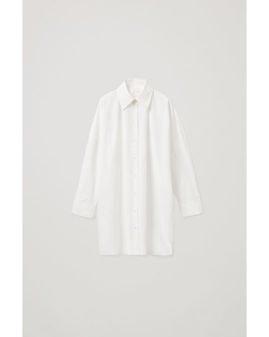 COS Oversized Shirt Dress White