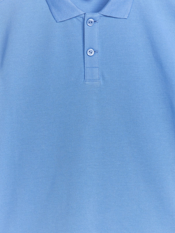 ARKET Pikee-Poloshirt Blau
