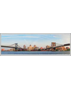 Manhattan Bridge And Brooklyn Bridge