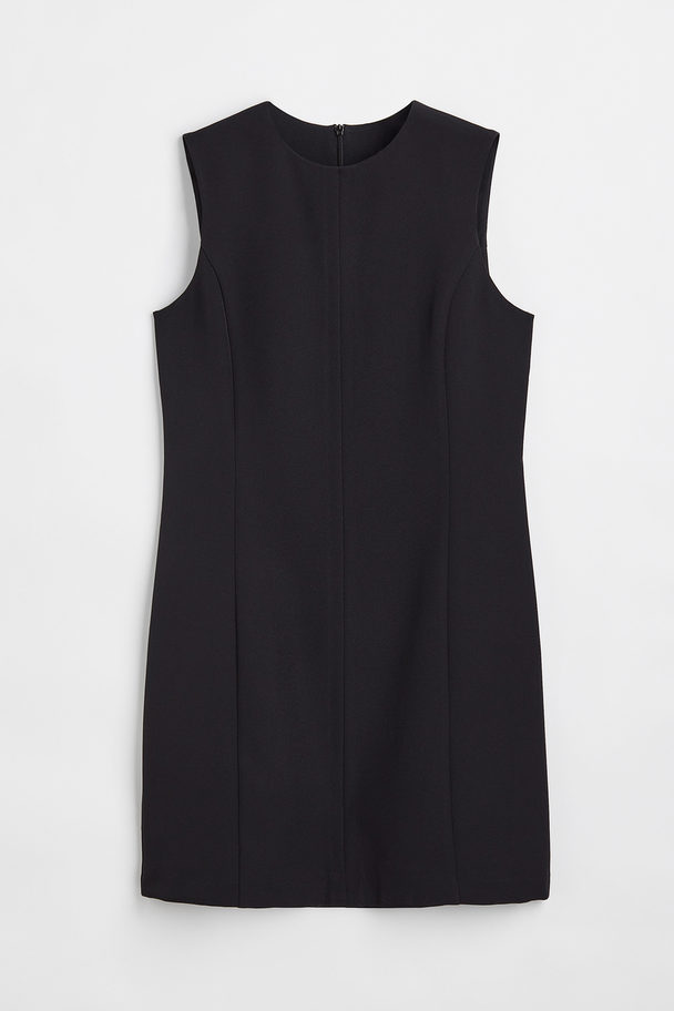 H&M Fitted Sleeveless Dress Black