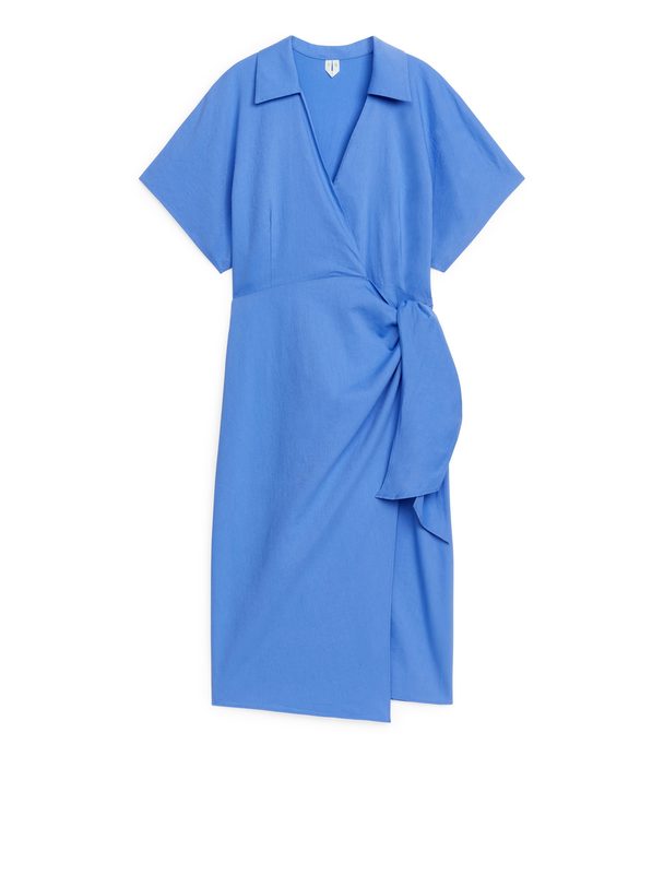 Arket Wrap Dress Blue