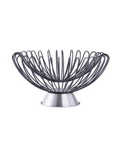 Decorative Bowl Malibu 125 black / silver