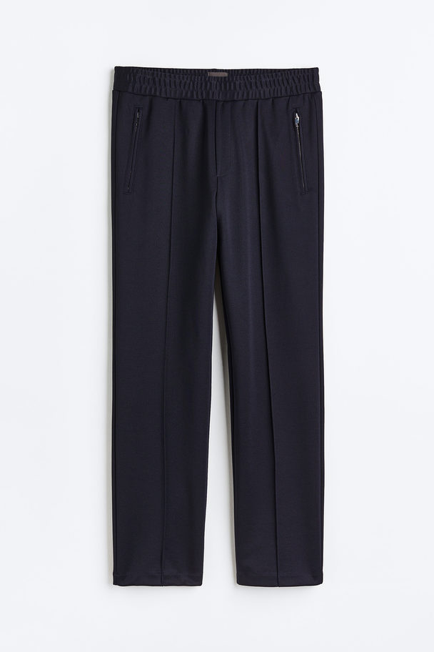 H&M Elegante Joggpants Regular Fit Marineblau