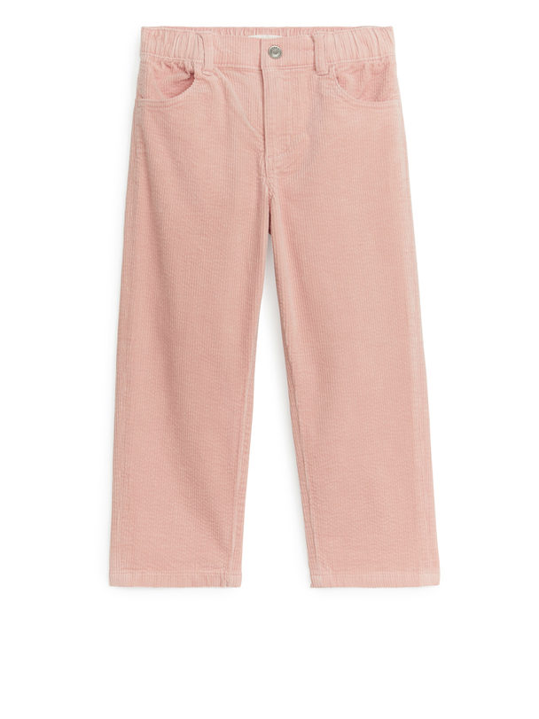 ARKET Corduroy Trousers Pale Pink