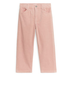 Corduroy Trousers Pale Pink