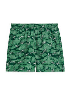 Printed Swim Shorts Green