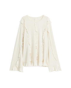 Frill Top Off-white