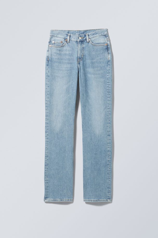 Weekday Mid Slim Straight Jeans Twig Medium Oud Blauw