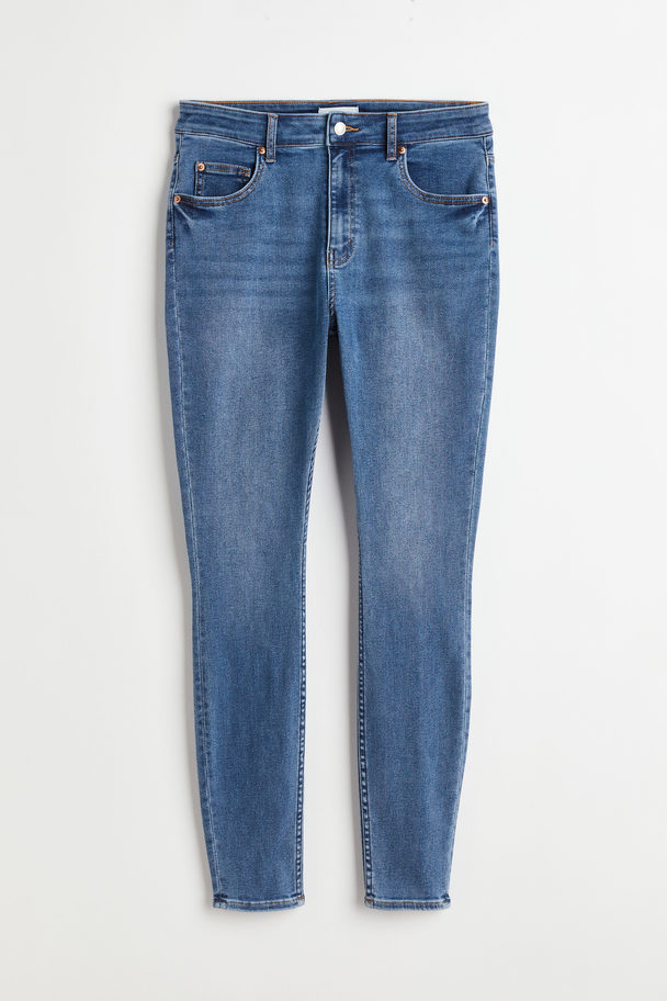H&M H&m+ Skinny High Ankle Jeans Denimblauw