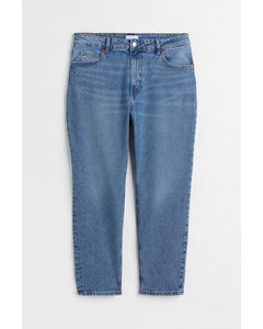 H&m+ Slim Mom High Ankle Jeans Licht Denimblauw