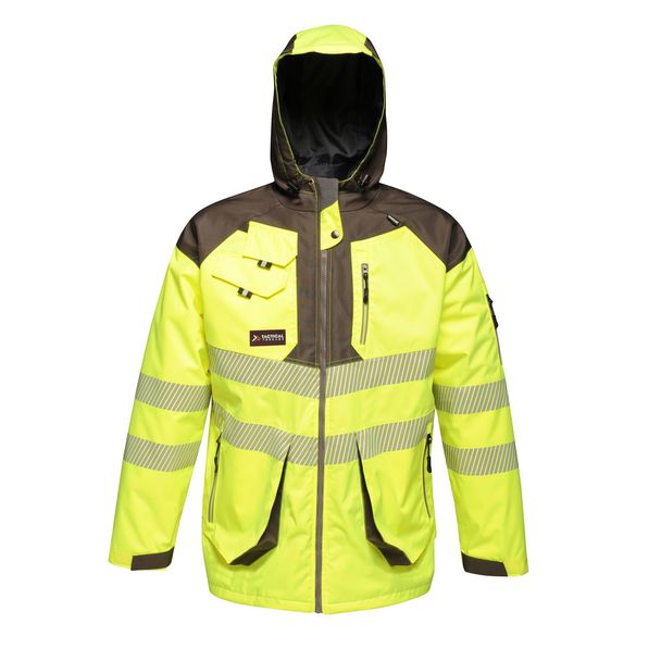 Regatta Regatta Mens Hi-vis Waterproof Reflective Parka Jacket