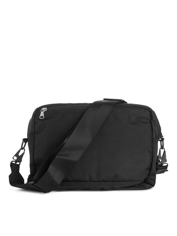 ARKET Nylon A4 Shoulder Bag Black