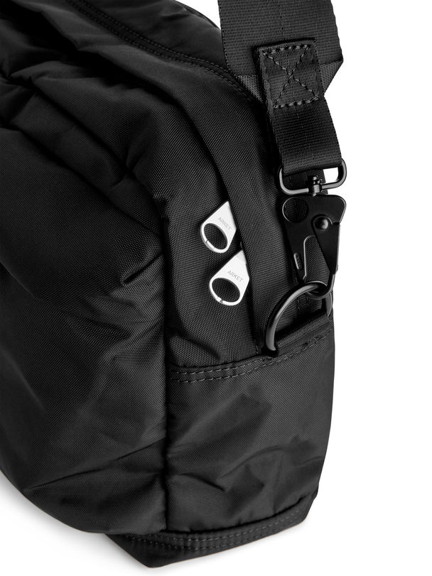 ARKET Nylon A4 Shoulder Bag Black