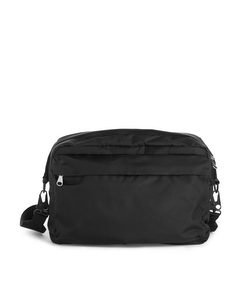 Nylon A4 Shoulder Bag Black