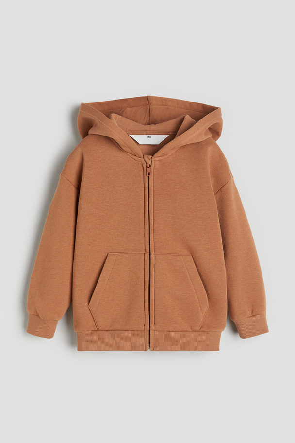 H&M Hoodiejacke Braun