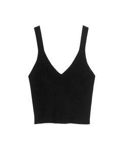 Knitted Tank Top Black