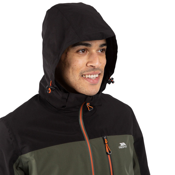 Trespass Trespass Mens Tappin Hooded Waterproof Jacket