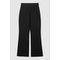 Flared Knitted Trousers Black